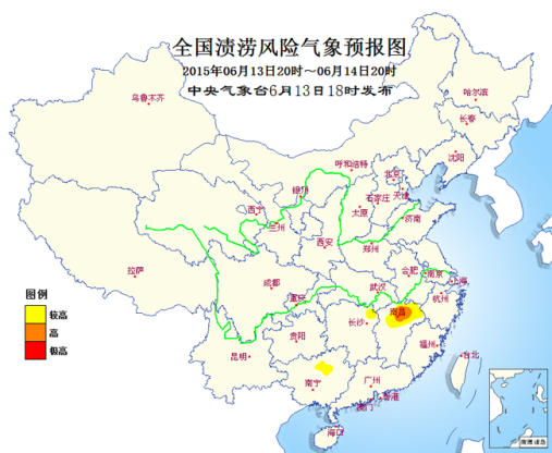 大暴雨袭击桂湘赣浙暴雨预警升级黄色